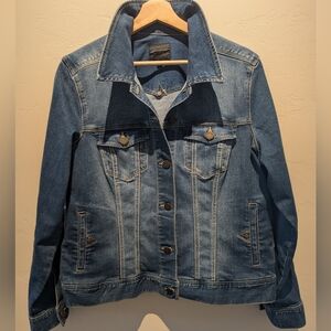 Liverpool Los Angeles Classic Jean Jacket Large Blue Vintage Wash
